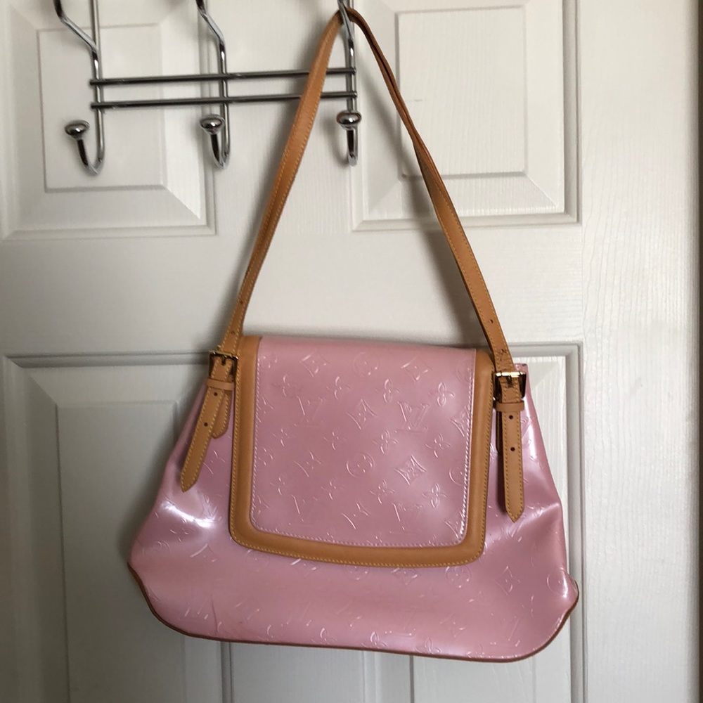 Louis Vuitton BISCAYNE BAY PATENT LEATHER HANDBAG
